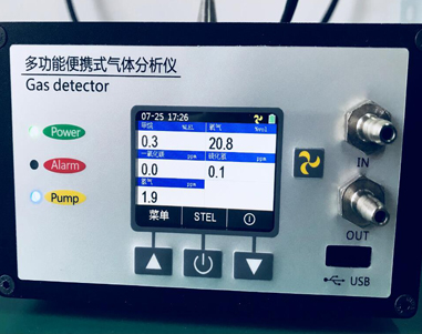 多功能泵吸五合一气体分析仪